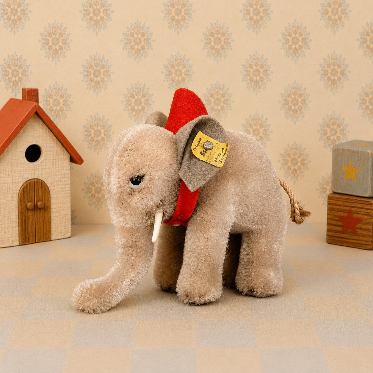 Steiff Mini Elephant With Ids 50s - Etsy