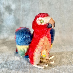 Parrot Steiff Mohair Lora the Parrot 1312/08 Vintage 1960's - Etsy