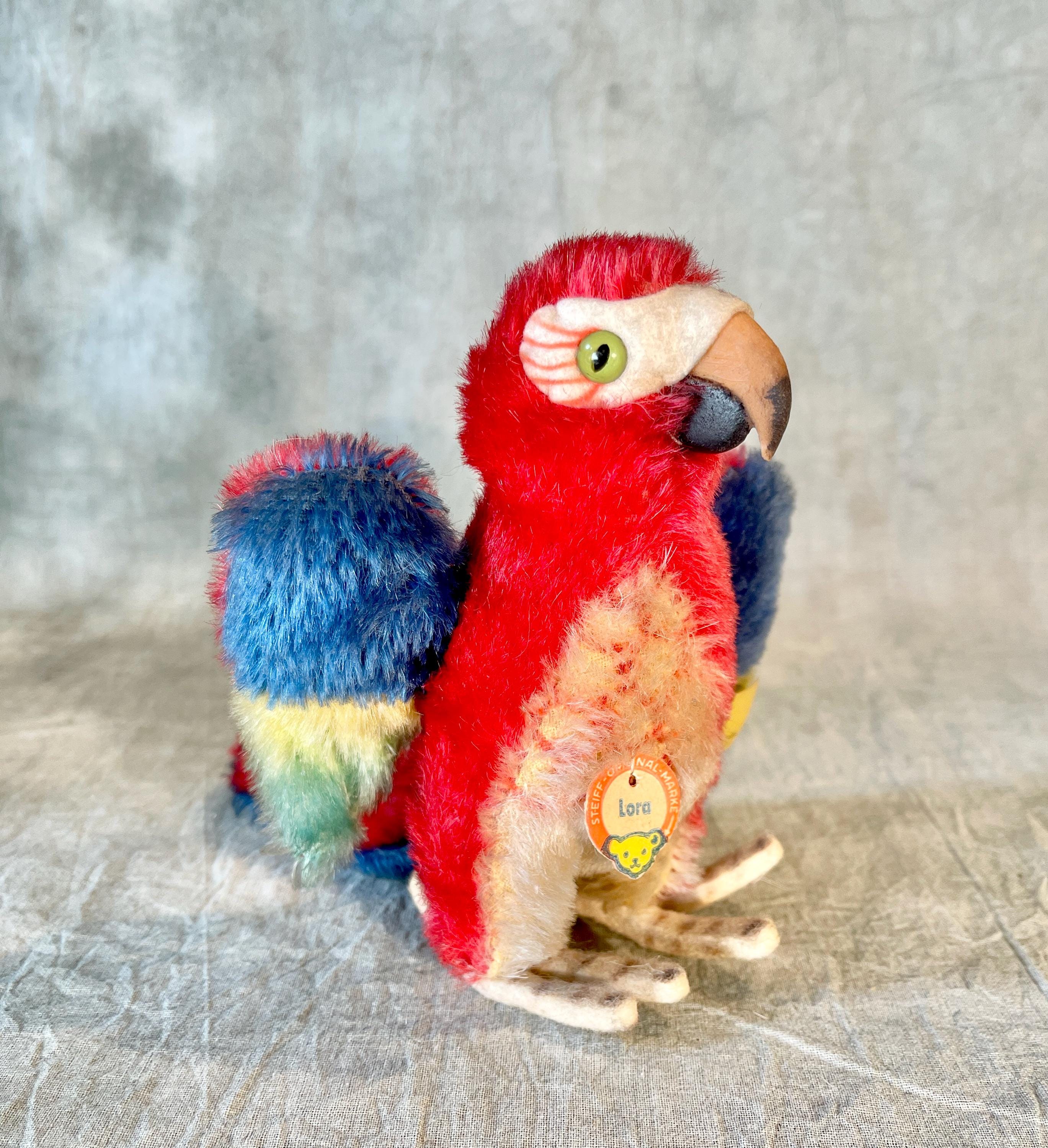Vintage 1960s Steiff Lora Parrot Mohair 1312/08 All Ids - Etsy UK