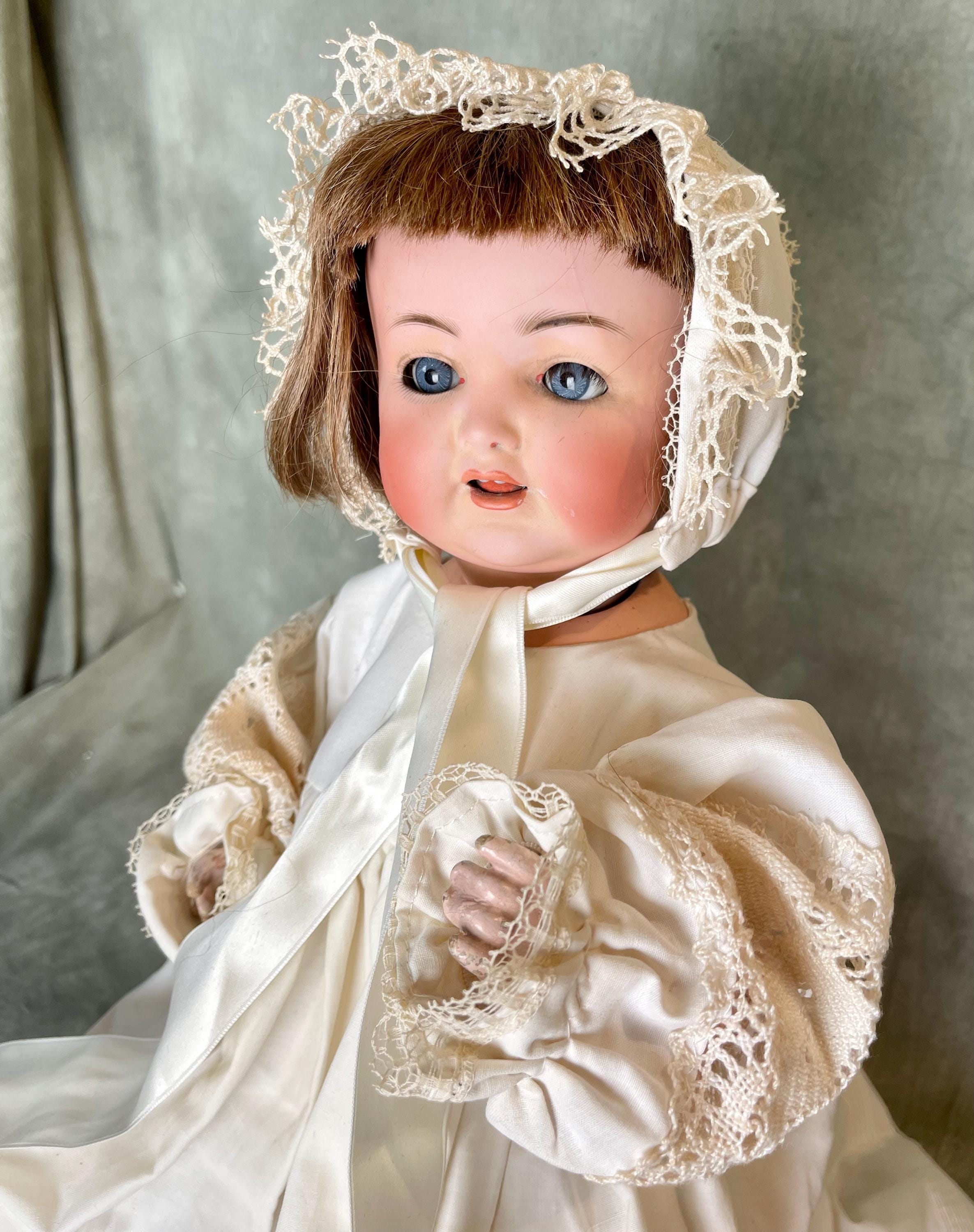 Antique Simon & Halbig Porcelain Doll, 1910s German Doll, 17 Inch
