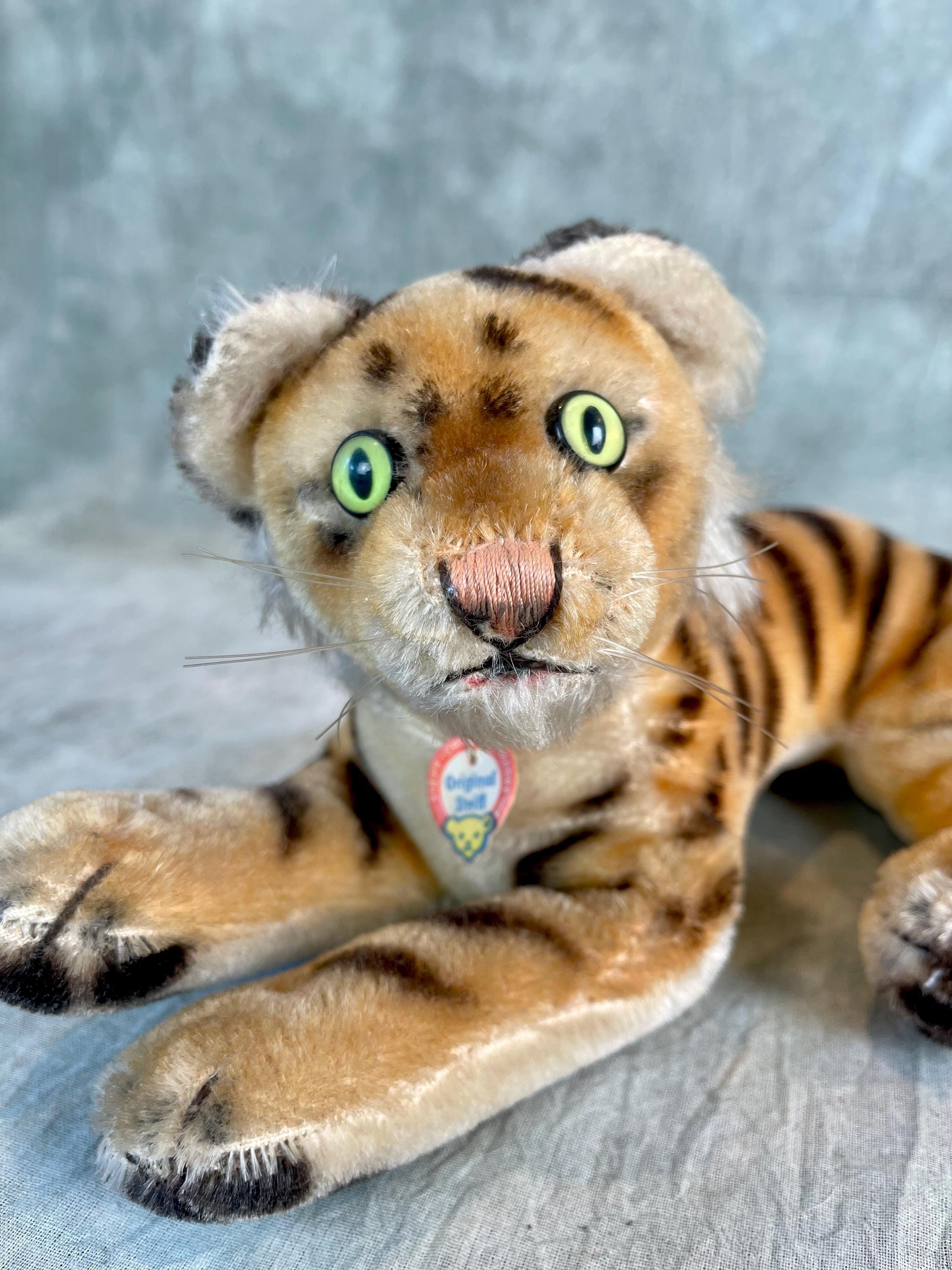 Steiff Bengal Tiger Plush: Fluorescent Eyes, Name Tag - Vintage - Etsy