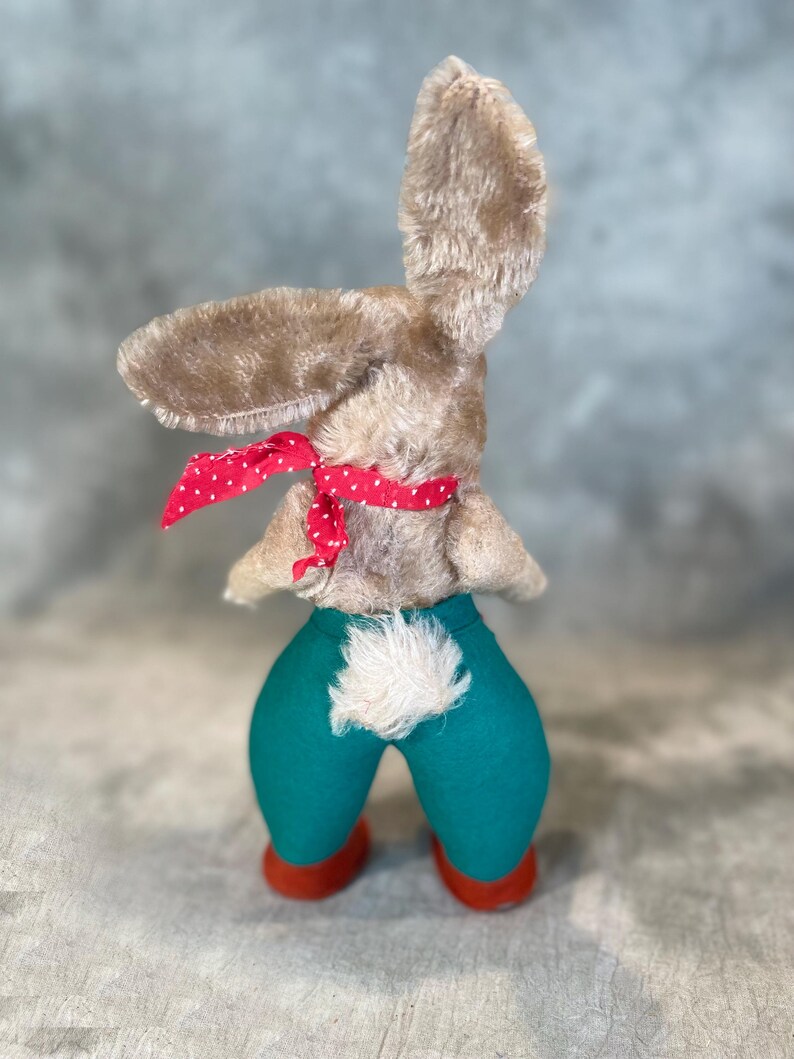 Steiff Brown Rabbit Rare Vintage Steiff Rabbit Nikili – 1950s, Jointed, Dressed, 25 Cm, ID ...