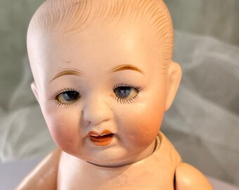 Antique Cross-eyed, Seated Boy Doll - 1912 - Germany - Etsy