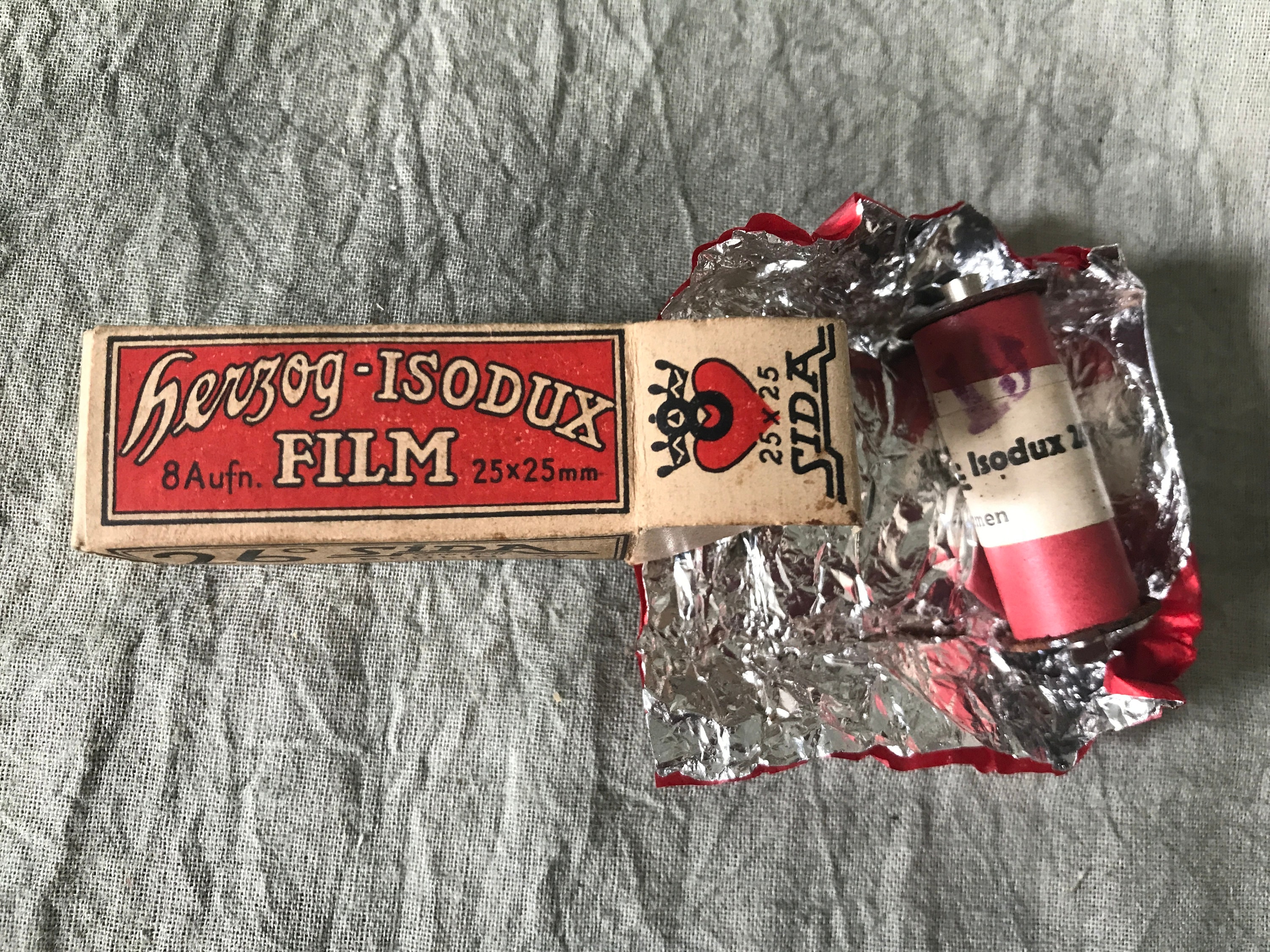 Appareil photo miniature allemand SIDA PRE WW2 avec FILM - France