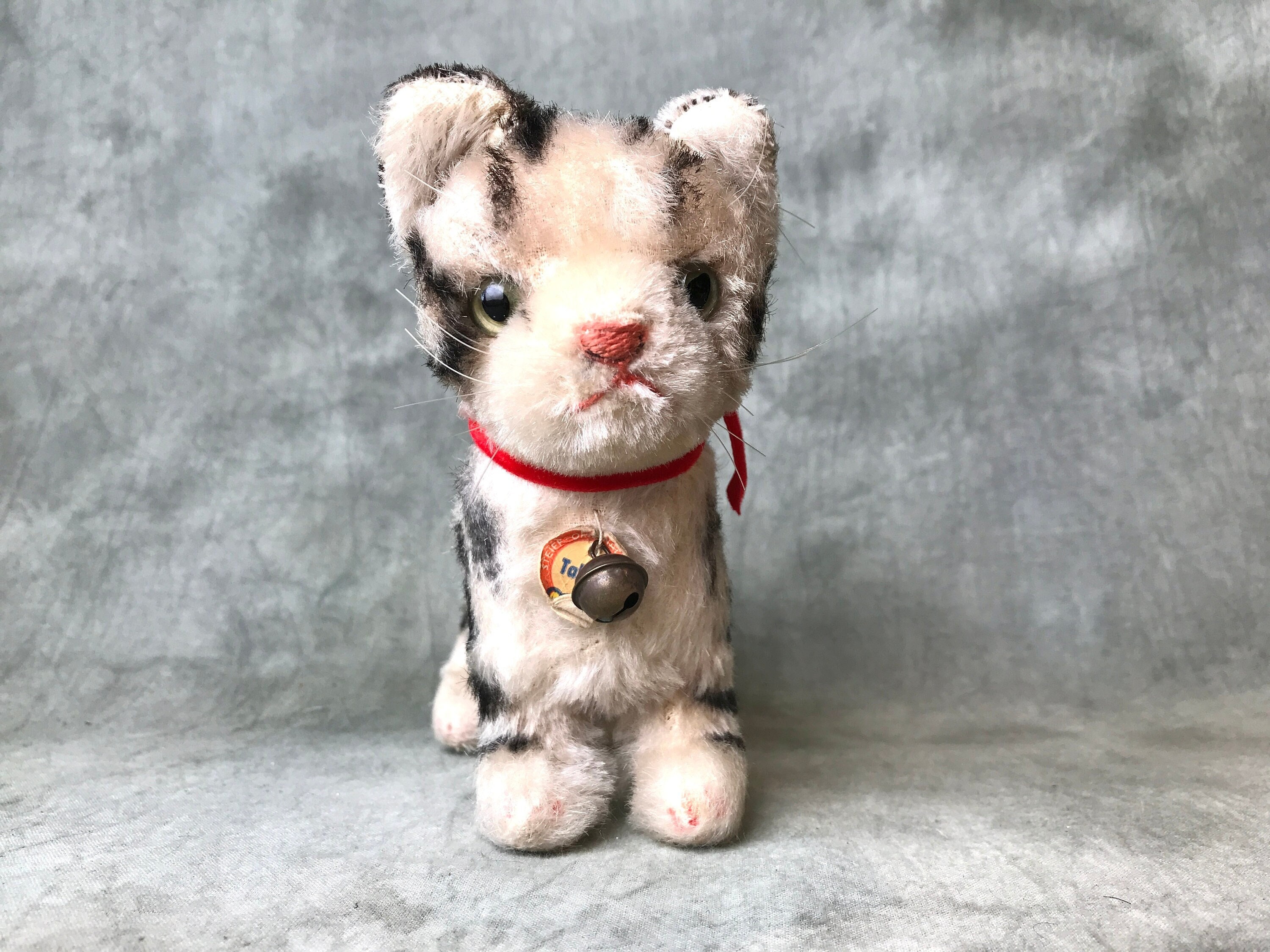 Steiff Mohair Tabby Cat: Vintage Collectible Toy (5.5 Inch) - Etsy