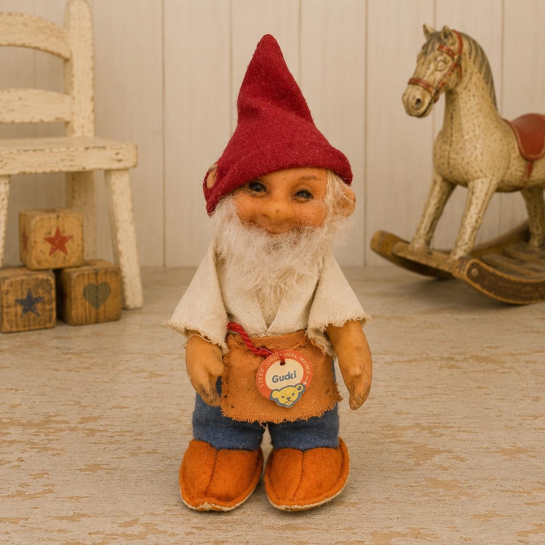 Steiff Gucki Dwarf With Name Tag 1959-1964 Vintage Steiff Toy - Etsy
