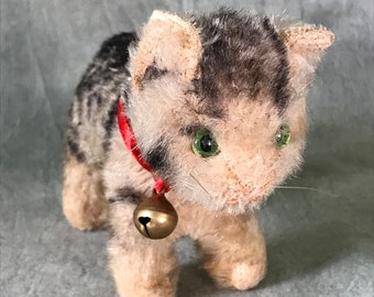 1950年代製、シュタイフ社製ヴィンテージ猫リジーぬいぐるみ（型番不明