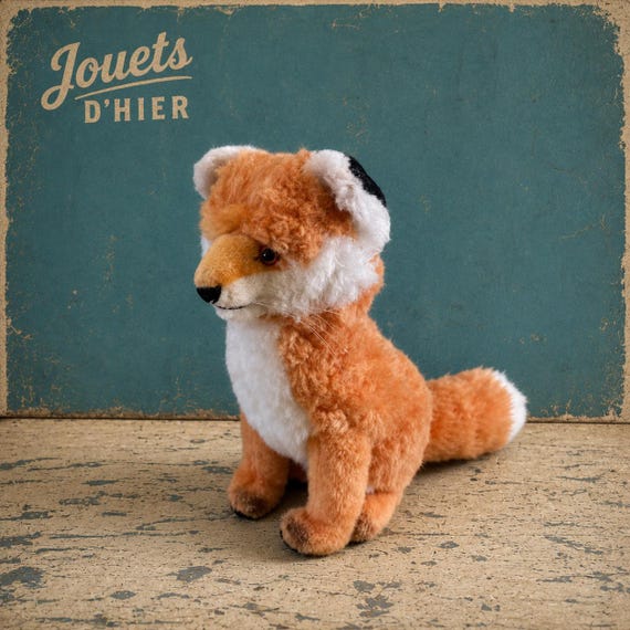 Steiff Cosy Fuzzy Fox, With Steiff Button - Etsy