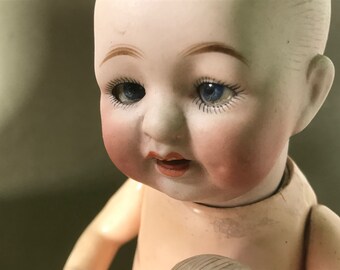 Antique Cross-eyed, Seated Boy Doll - 1912 - Germany - Etsy