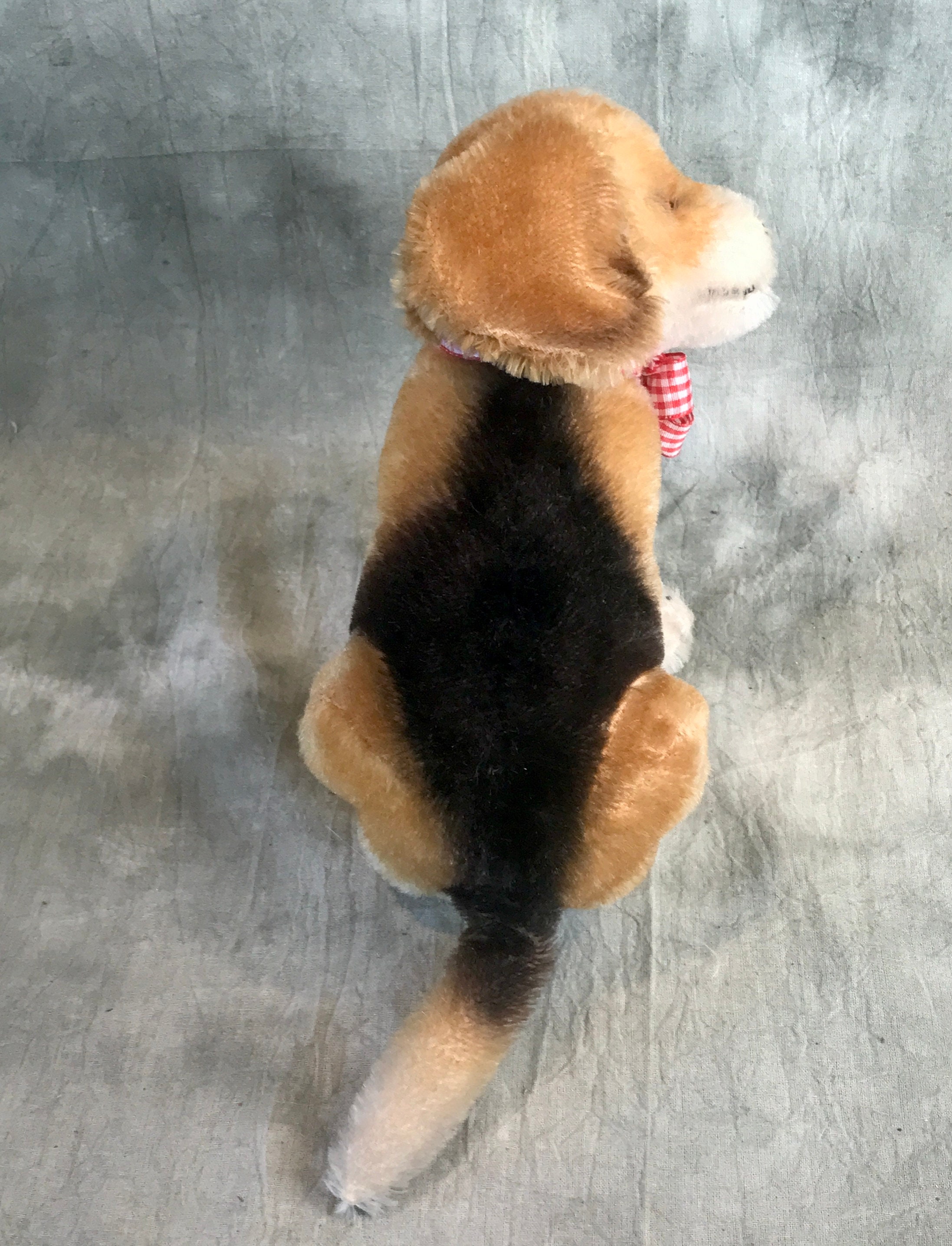 Steiff BIG Biggie Beagle With Button RARE - Etsy