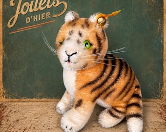 Steiff Tiger Replica 1954 – Mohair – 1995–1998 – Nr. 031007