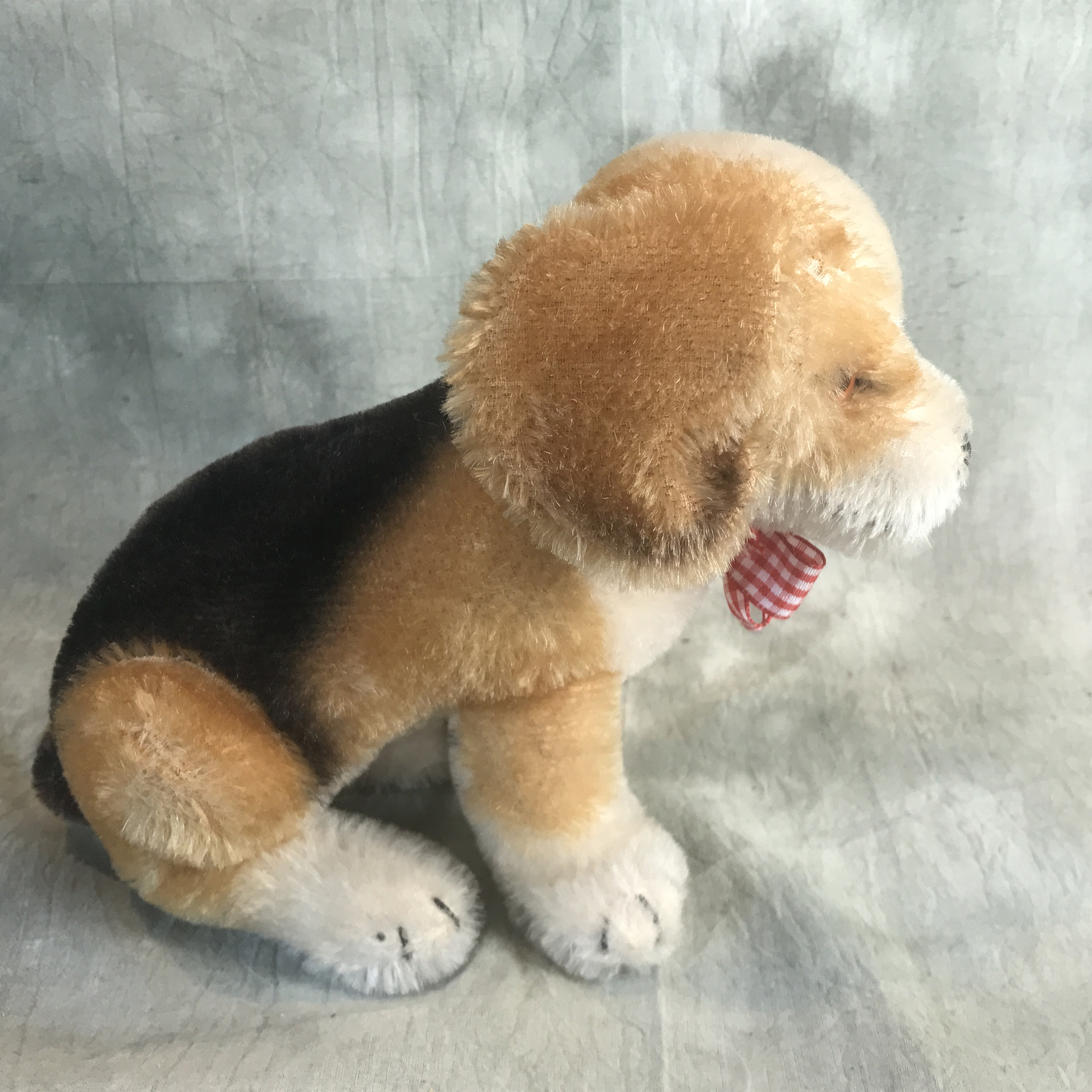 Steiff BIG Biggie Beagle With Button RARE - Etsy