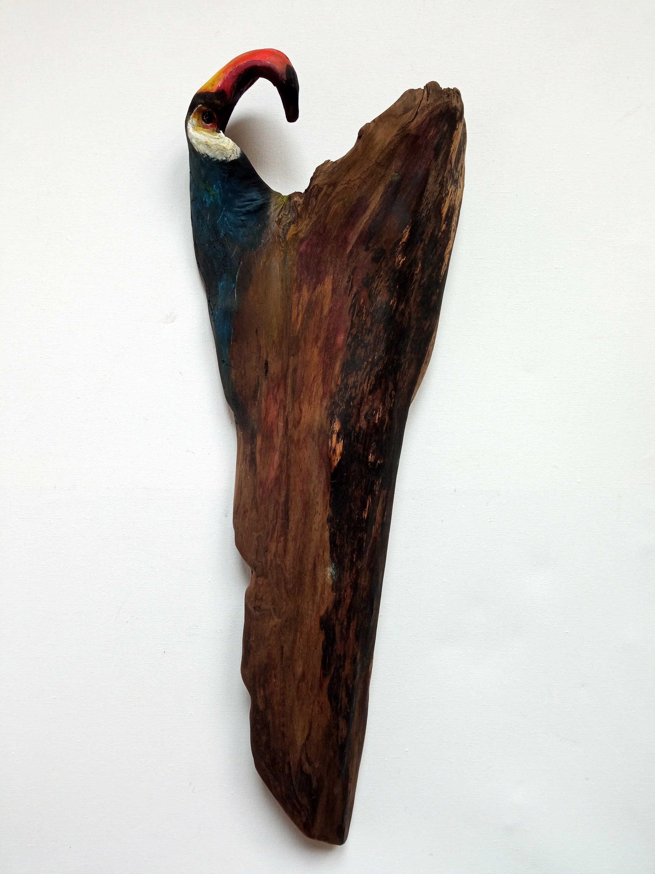 Tukan Holz VogelWandDekor Treibholz Kunst Dekor Vogel Etsy