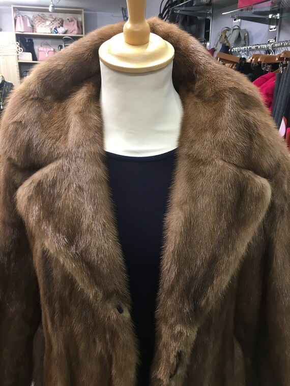 Mink coat made out of store