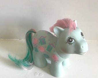Vintage G1 My Little Pony Baby Bruder Süß Feiern Erde Pony 1980er Jahre VGC