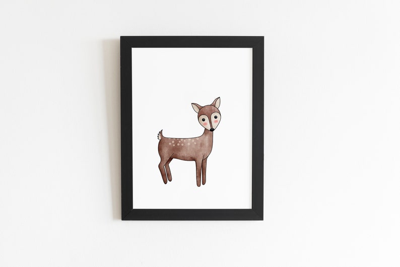 WOODLAND ANIMALS \u2013 Bundle Wall Art Six items included