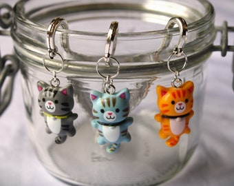 Cat Charm Metal Hook Bookmark - Adorable Feline Book Lover's Gift