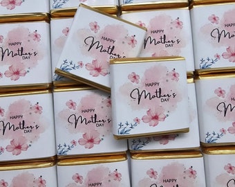 50 chocolats personnalisés pour la fête des mères - Cadeau chocolaté pour la fête des mères