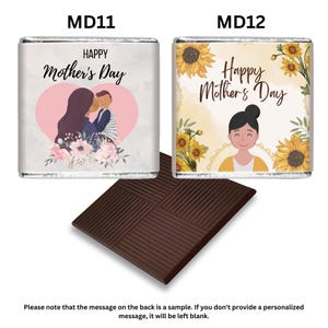 Personalised Mother's Day Chocolates - Custom Design Gift for Mom immagine 7