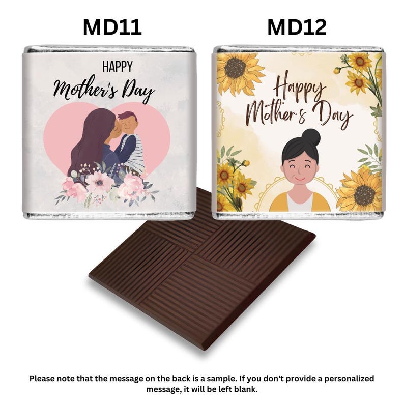 Personalised Mother's Day Chocolates - Custom Design Gift for Mom immagine 7