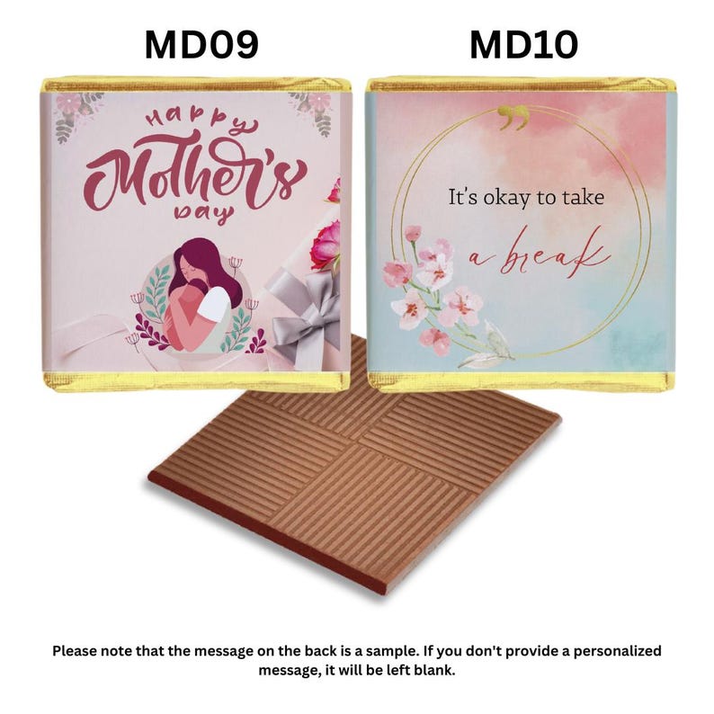 Personalised Mother's Day Chocolates - Custom Design Gift for Mom immagine 6