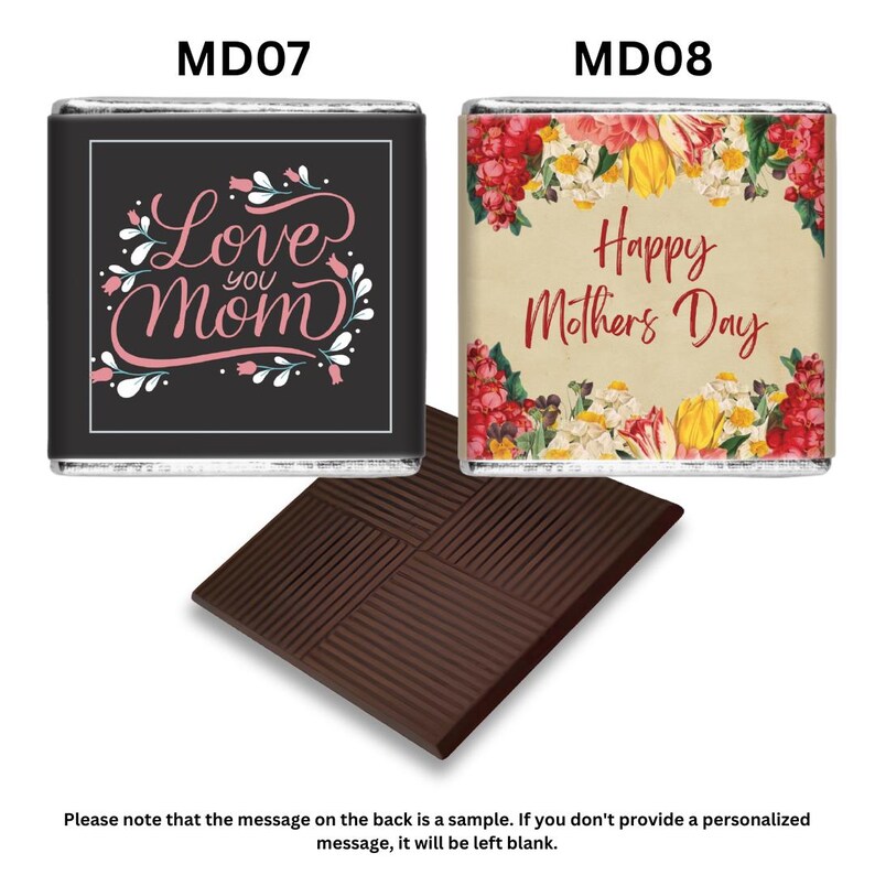 Personalised Mother's Day Chocolates - Custom Design Gift for Mom immagine 5