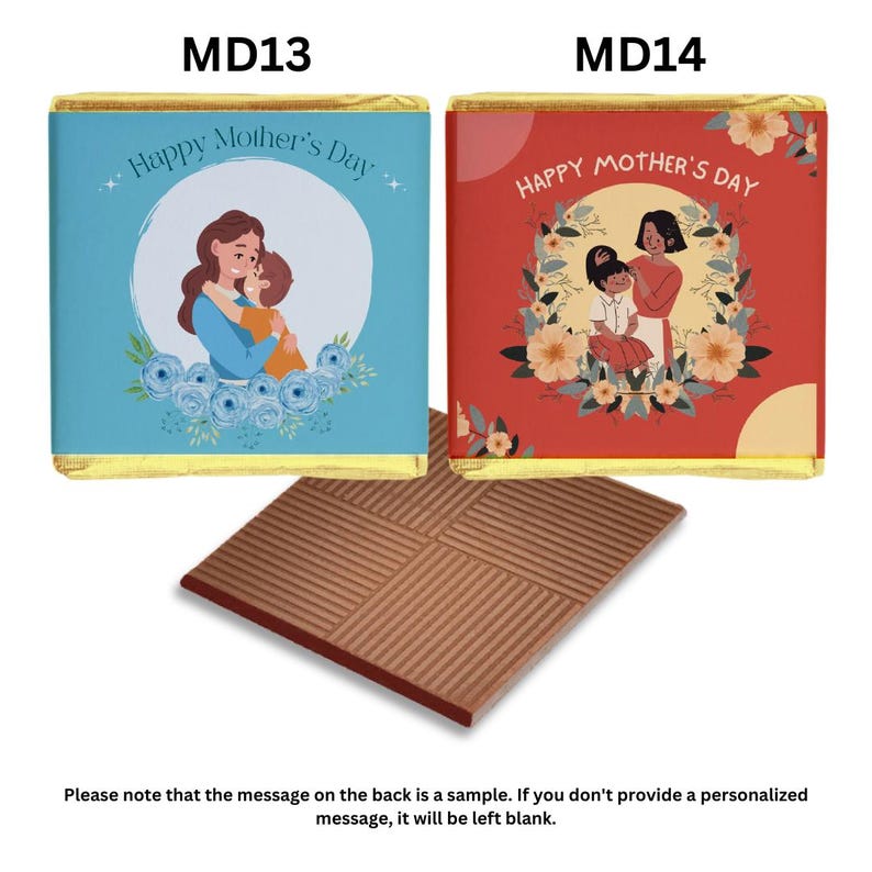 Personalised Mother's Day Chocolates - Custom Design Gift for Mom immagine 8