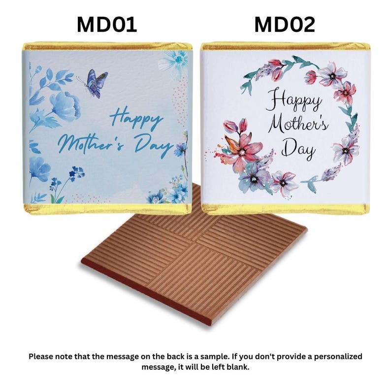 Personalised Mother's Day Chocolates - Custom Design Gift for Mom immagine 2