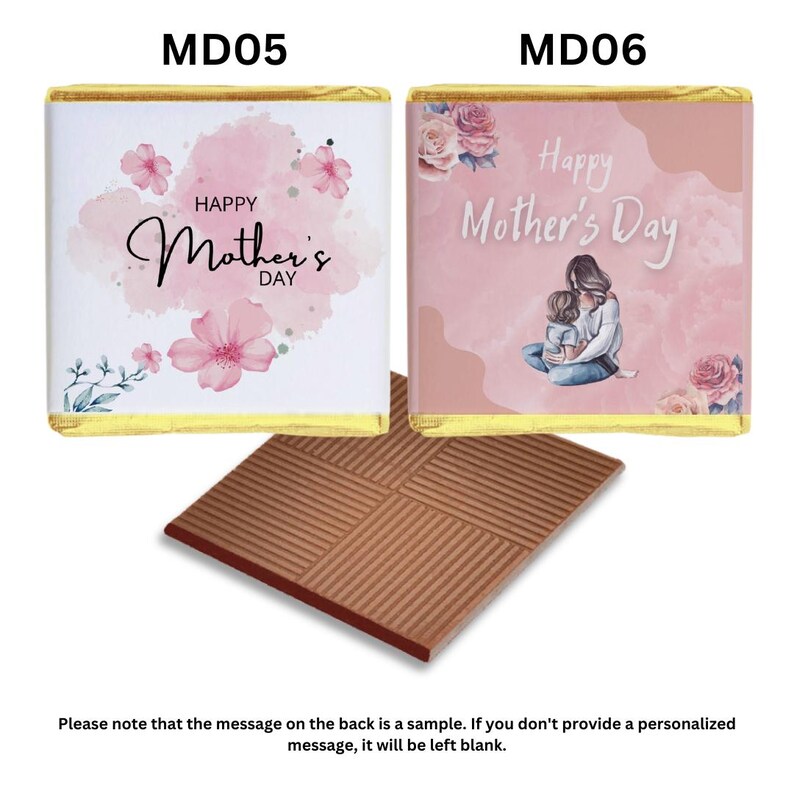 Personalised Mother's Day Chocolates - Custom Design Gift for Mom immagine 4