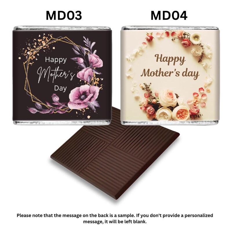 Personalised Mother's Day Chocolates - Custom Design Gift for Mom immagine 3
