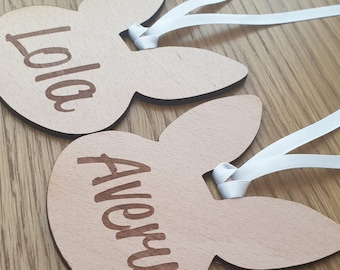 Personalised Bunny Name Tags
