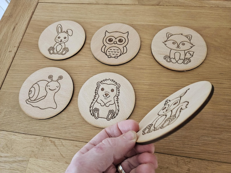 CraftyKiwiDesigns Woodland Animal Coaster - Thumbnail 3