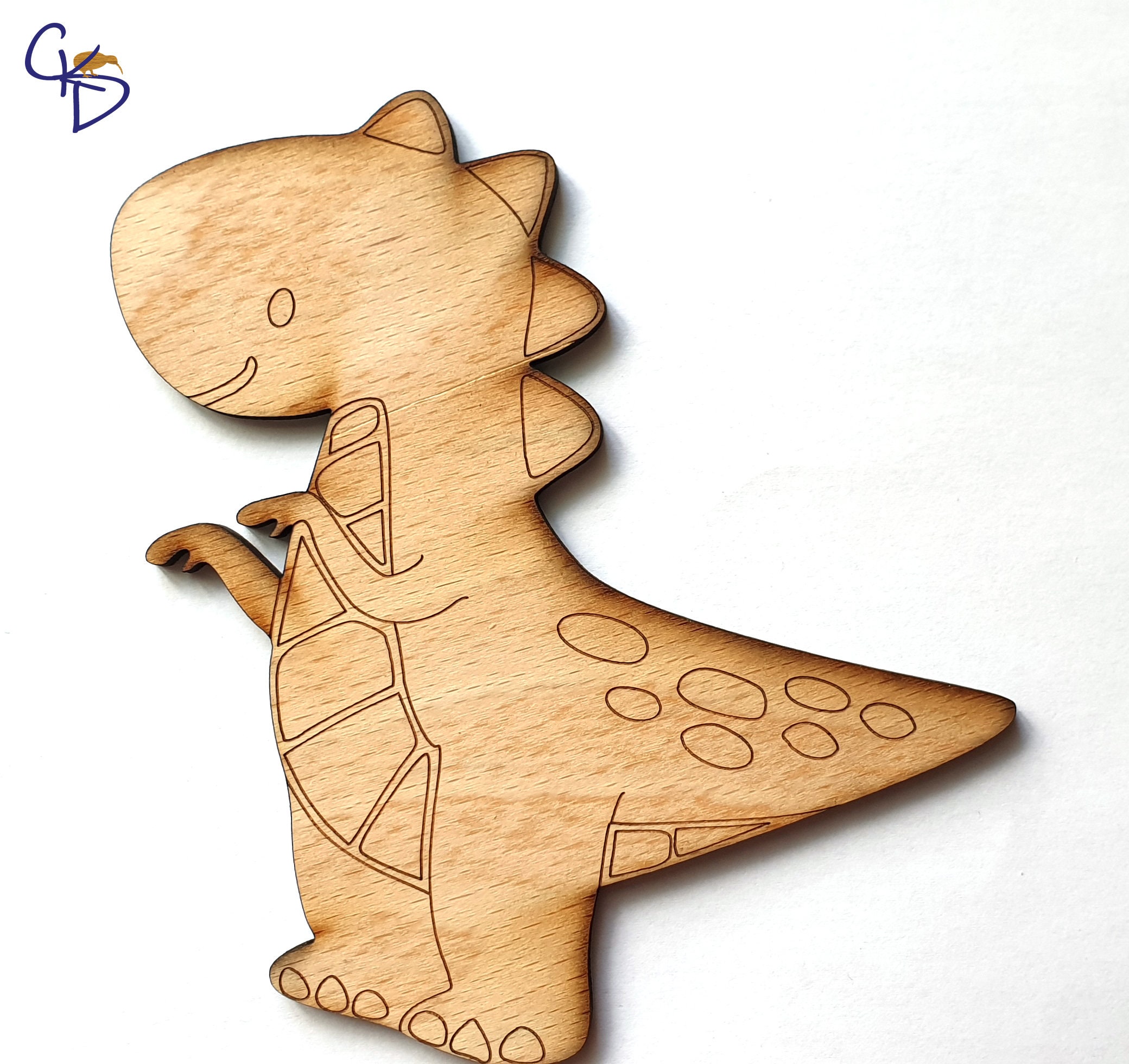 Letterbox Laser Cut Dinosaur Children's Craft Kit Etsy