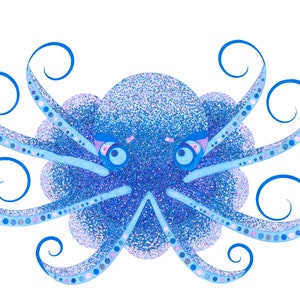 my octopus teacher - octopus art (print)