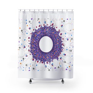 insomnia - 71 x 74 shower curtain