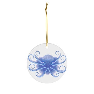 octopus ceramic ornament