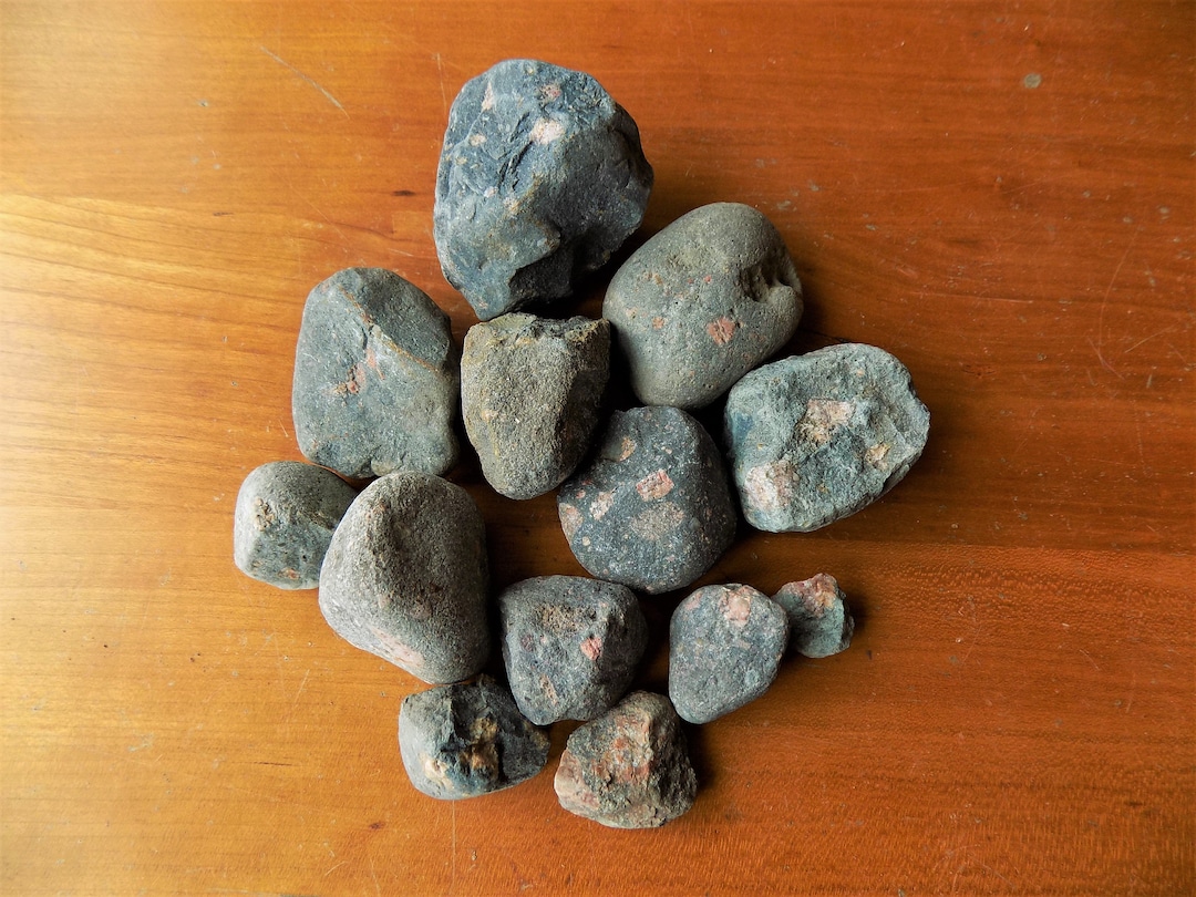 Dark Michigan Pudding Stones, Conglomerate, Gowganda Tillite, Rough