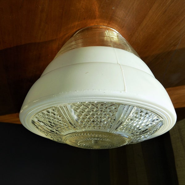 Clear Glass Schoolhouse Shade Etsy