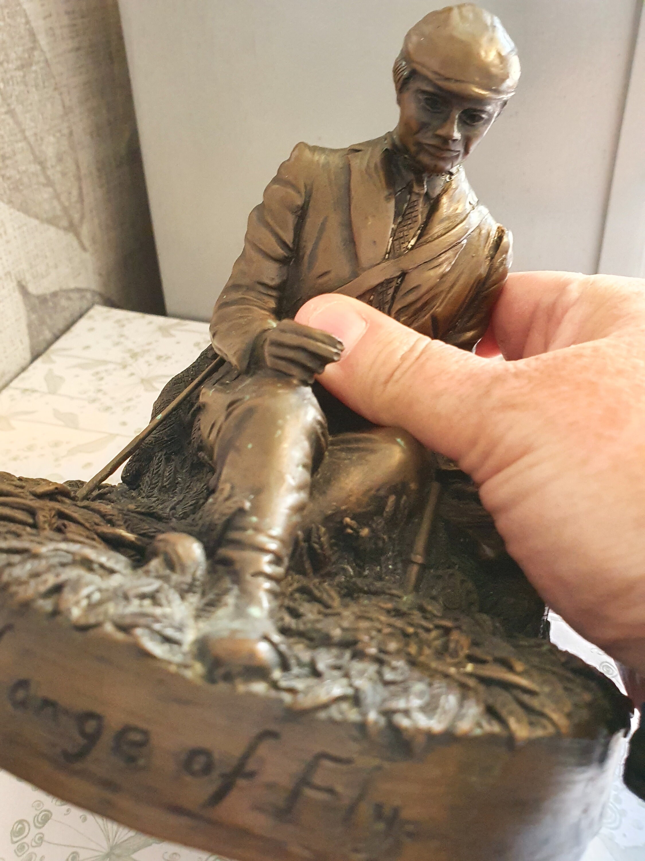 Vintage Bronze Sculpture Change of Fly David Hughes Etsy