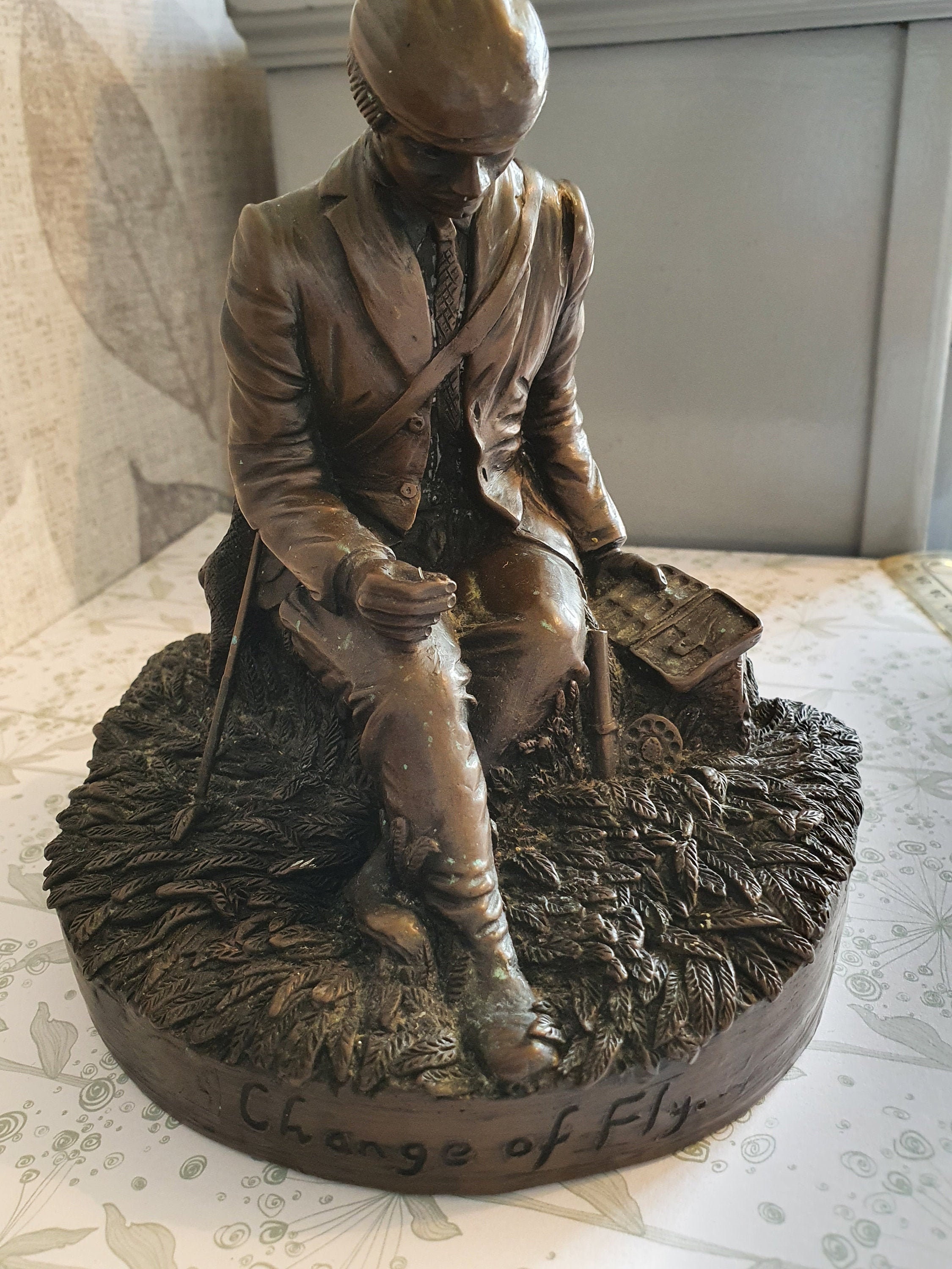 Vintage Bronze Sculpture Change of Fly David Hughes Etsy