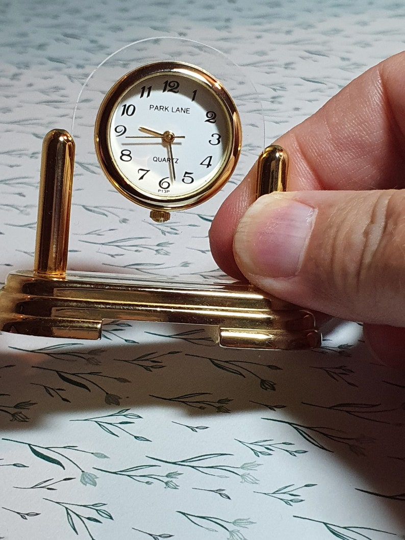 Vintage Miniature Clock Park Lane Quartz Movement Etsy UK