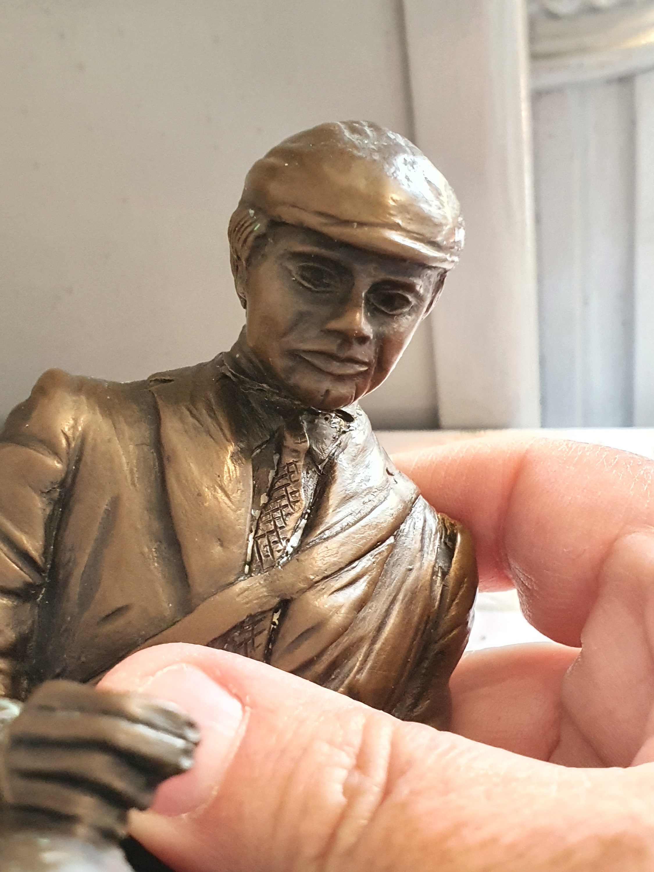 Vintage Bronze Sculpture Change of Fly David Hughes Etsy