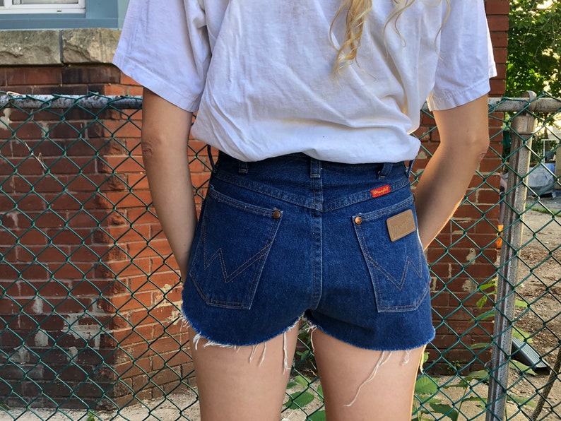 Vintage Wrangler cut off denim shorts