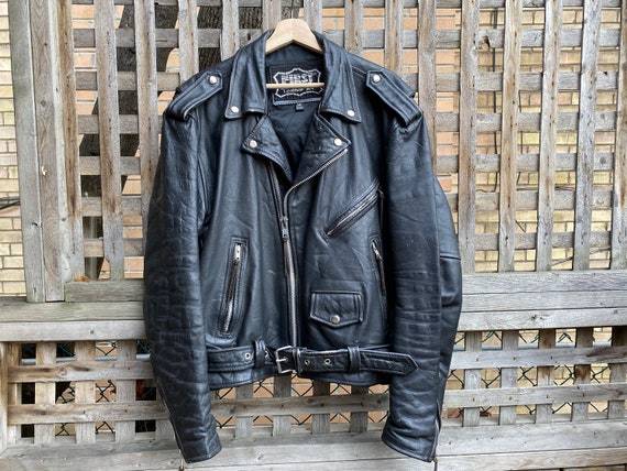 Vintage 1980’s leather motorcycle jacket