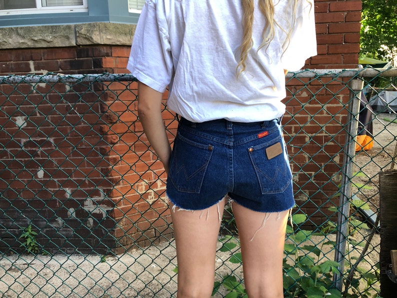 Vintage Wrangler cut off denim shorts
