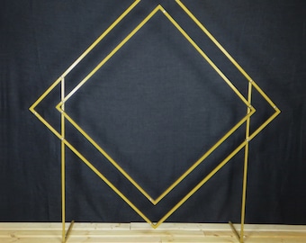 Rhombus wedding arch, wedding ceremony aisle and altar decor, custom backdrop, rustic wedding, wedding centrepieces, balloon arch