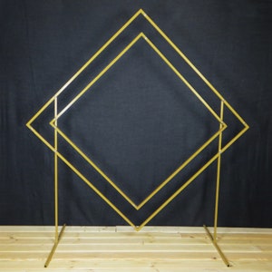 80&quot; Rhombus diamond metal arch for events, gold color,  wedding frame, Express shipping available , Wedding backdrop, sale