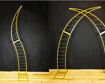 Set of 2 Handmade Metal Wedding Stands, Party Decor