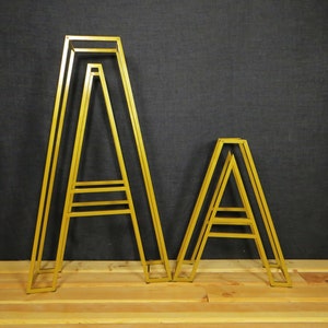 Enormes letras de metal, 24 "de altura, cartas de boda, cartas de baby shower, letras grandes, arco de boda, soportes de boda, letras de globos, letras 3d