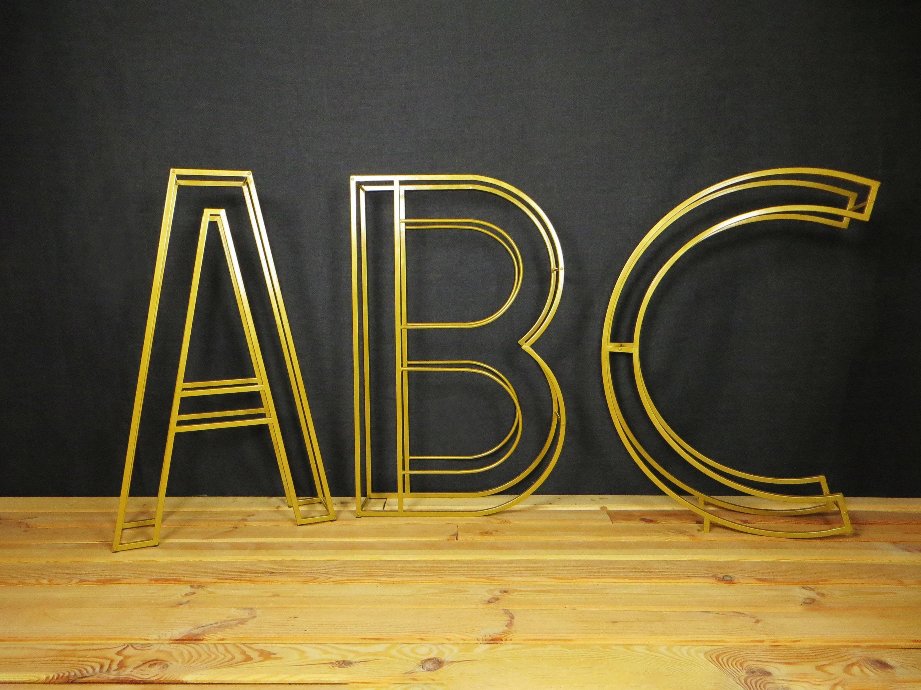 Large Wooden Letters for the Wall, Japandi or Mid Century Modern